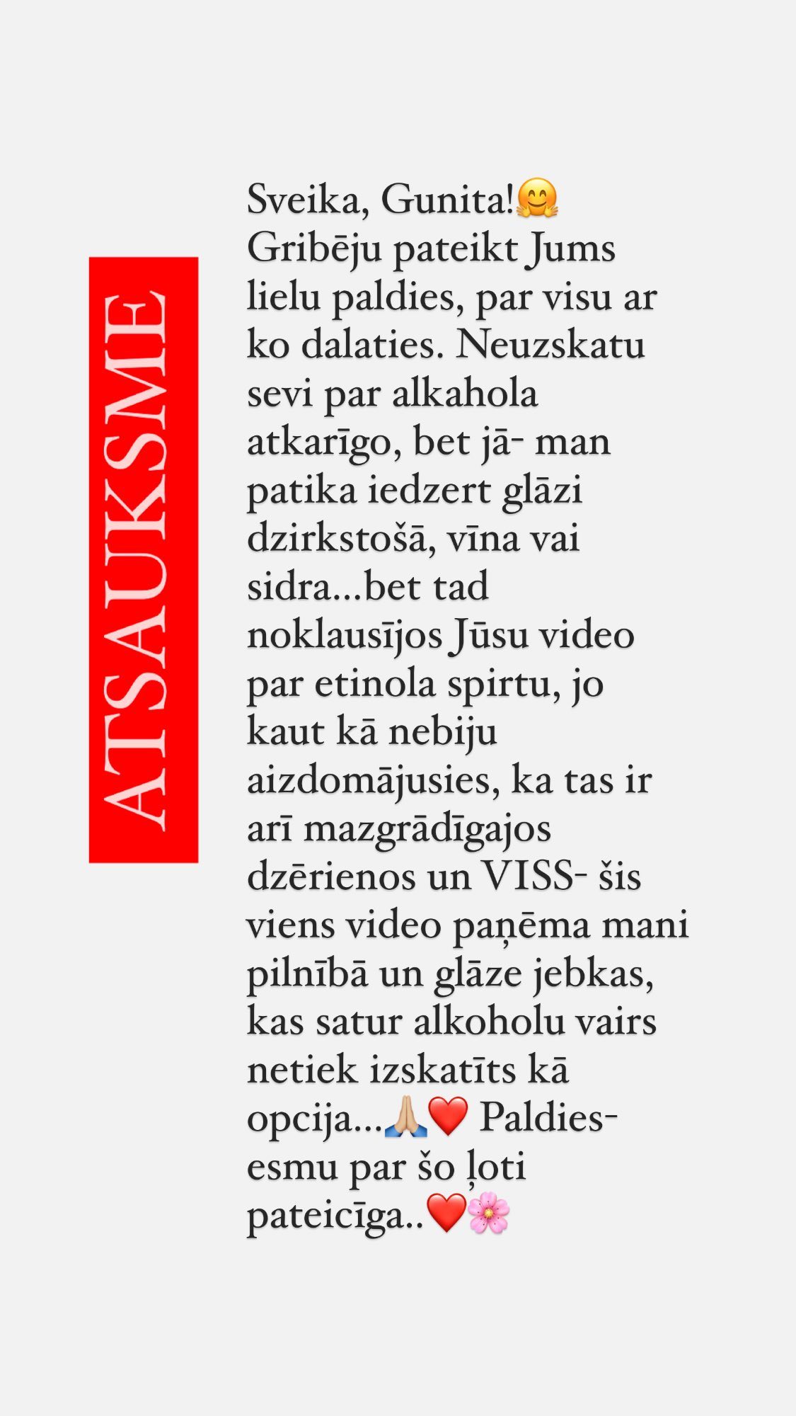 Atsauksme par Gunitu Gudoni