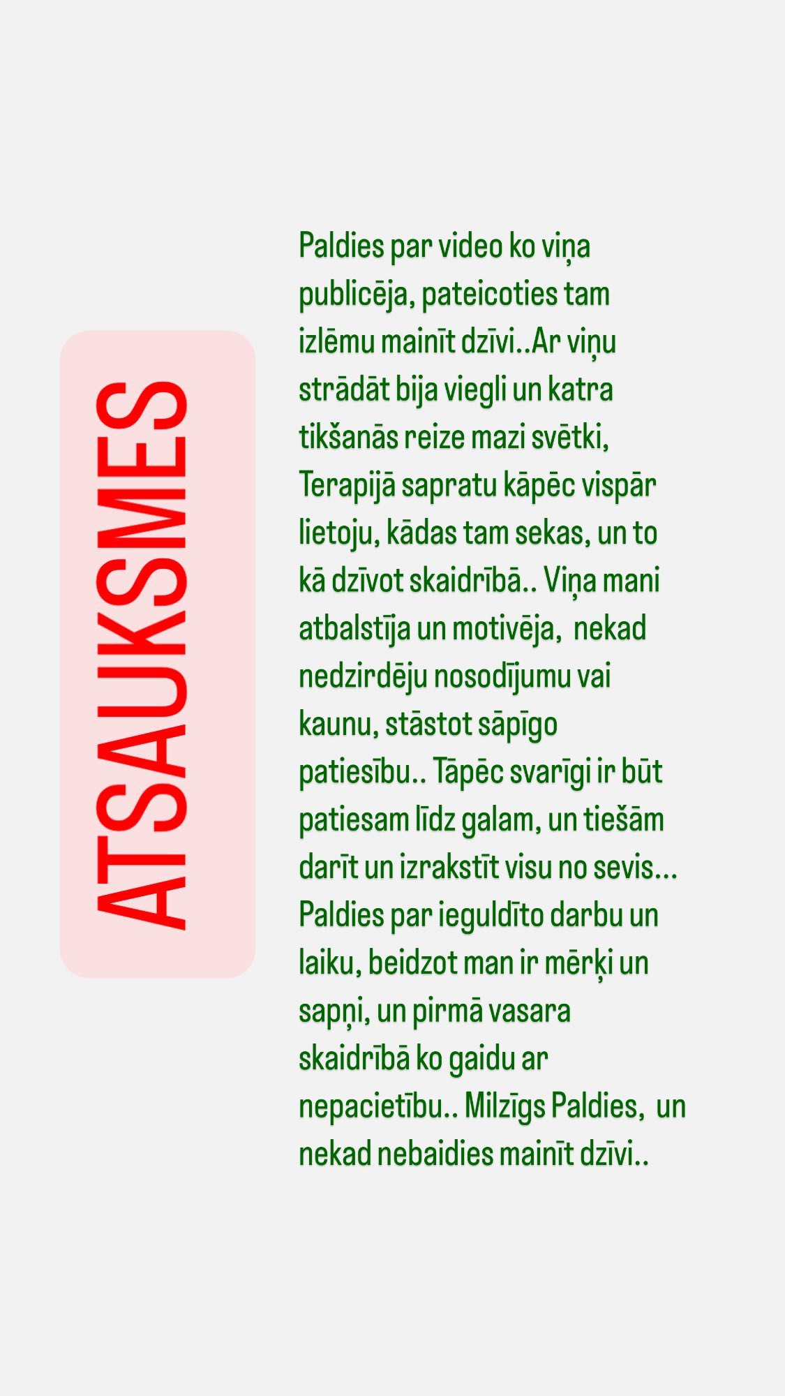 Atsauksme par Gunitu Gudoni